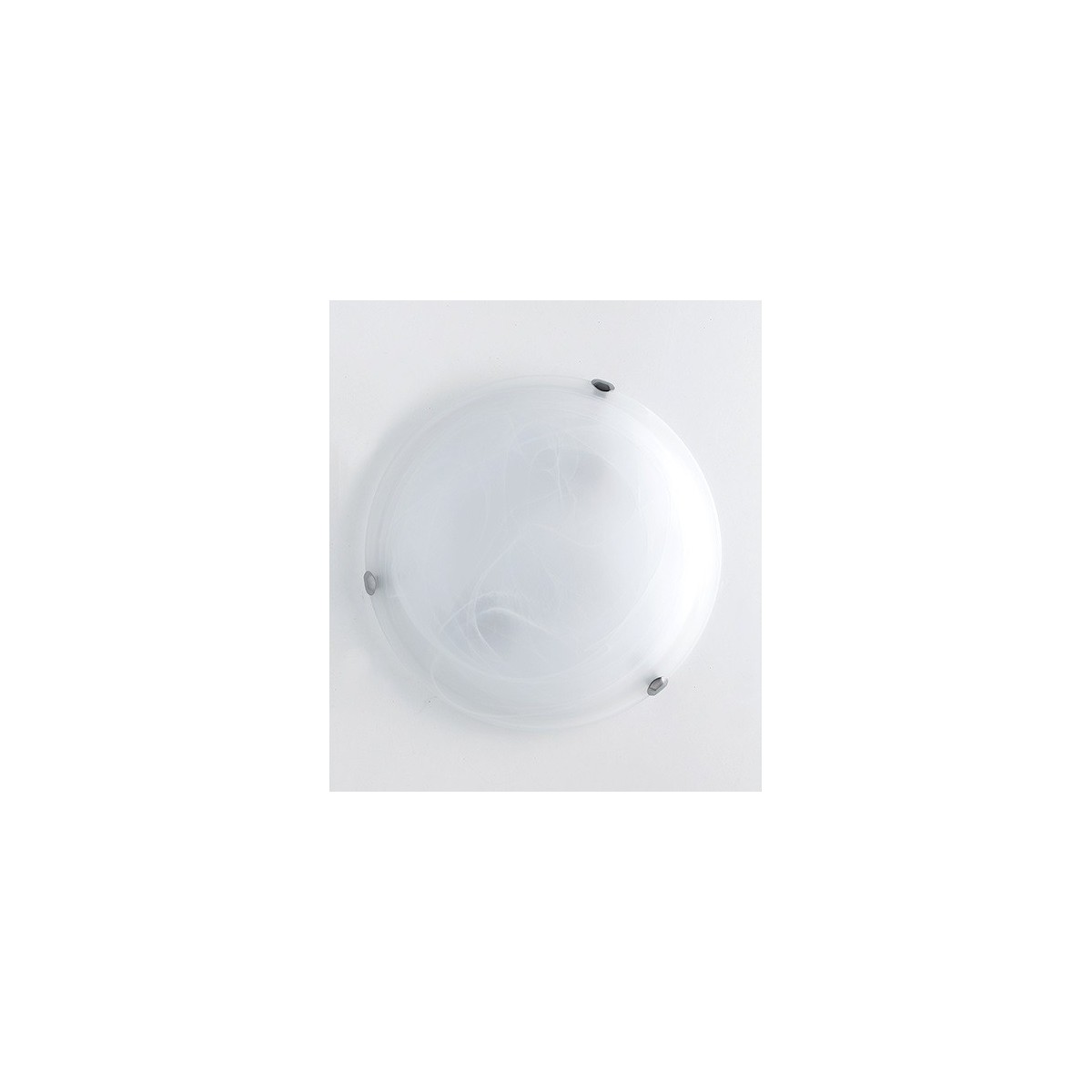 LUNA/PL40 Plafoniera da soffitto Luna tonda in vetro led 24 W -230V integrato design moderno dm 40 cm