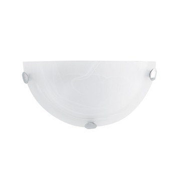 Halbrunde Wandleuchte Luna aus LED-Glas 12W-230V modernes Design 15H x 30L