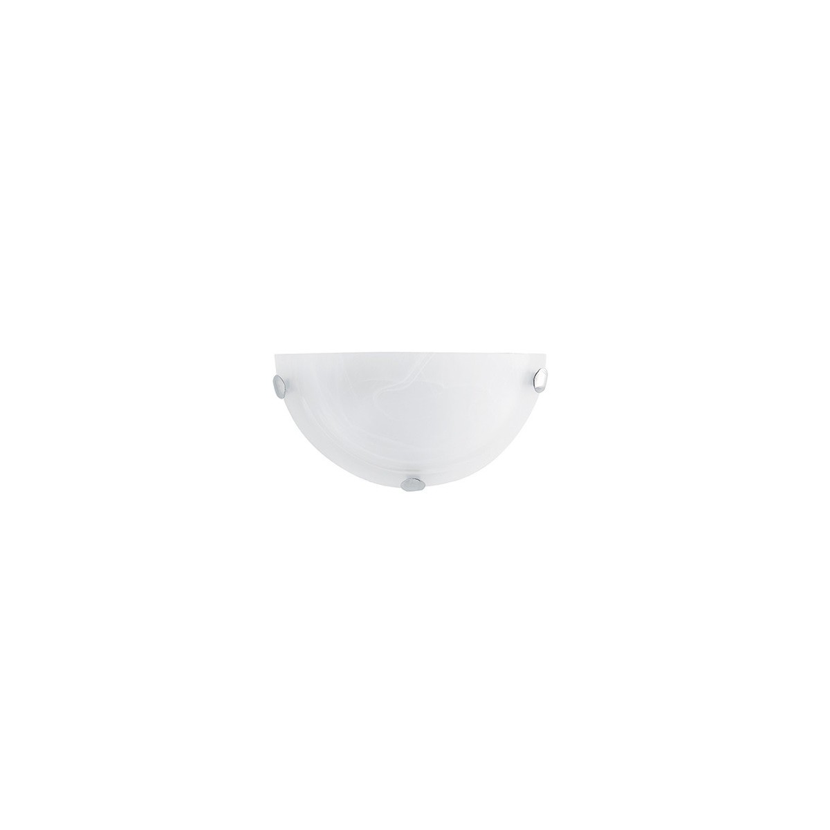 LUNA/AP Applique da parete Luna semitonda in vetro led 12W-230V design moderno 15H x 30L