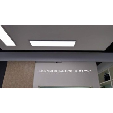 LED-PANEL-30X120-CCT Pannello led PANEL in alluminio bianco 30x120 cm dimmerabile e cambio colore con telecomando