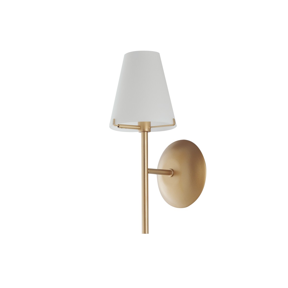 Lampe de table or réglable avec abat-jour bouclé blanc 20 cm
