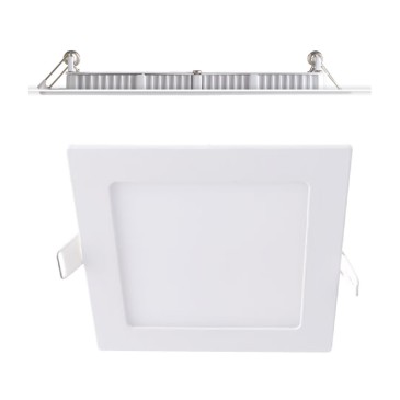 INC-FLAP/12WF - Faretto a Incasso Quadrato Bianco Opaco Alluminio Led 12 watt Luce Fredda